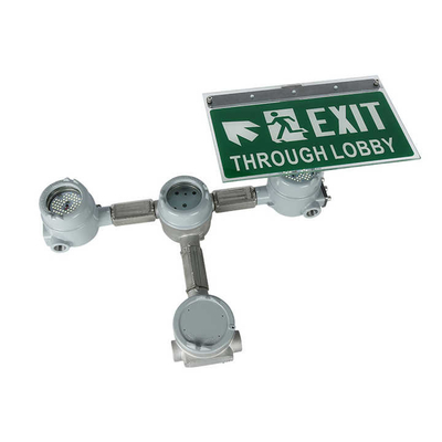 3-6W 耐圧防爆 LED 出口の非常灯の化学工業 IP66 はガソリンスタンドを防水します